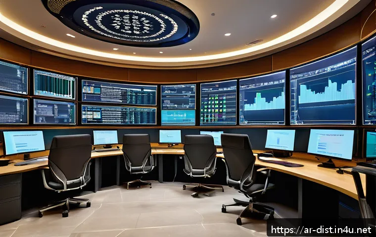 유통관리사 관련 소프트웨어 활용법 - A modern, high-tech supply chain control room in a Middle Eastern office setting with Arabic digital...